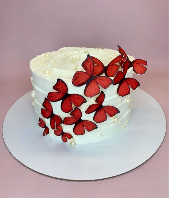 Butterfly Red Velvet Cake