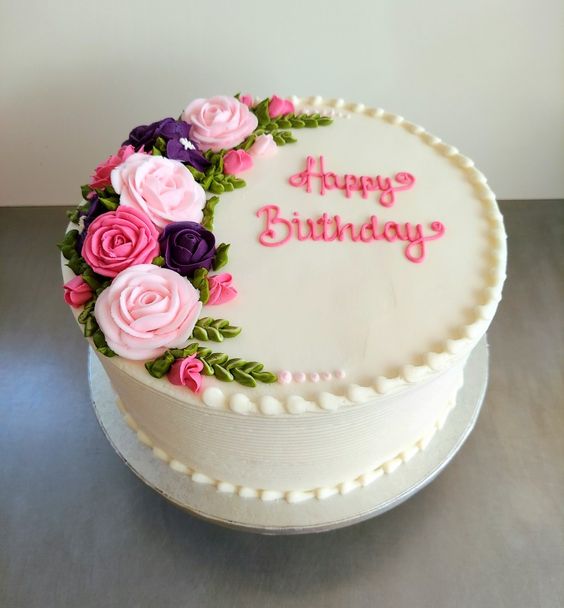 Strawberry Floral Cake