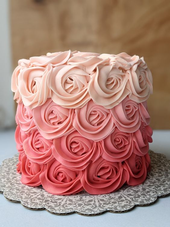 Vanilla Floral Smash Cake