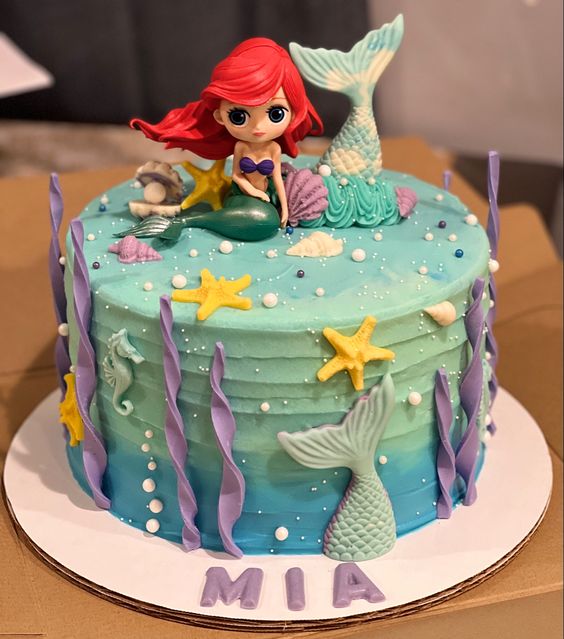 little mermaid cake