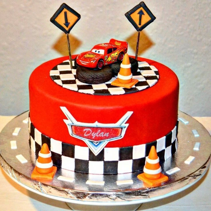Raceway Delight Car Cake