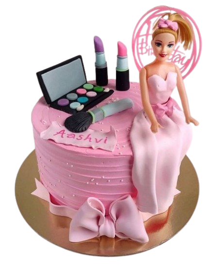 Barbie Makeup Cake