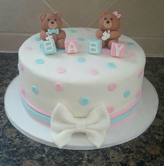 Little Blessings Baby Shower Cake