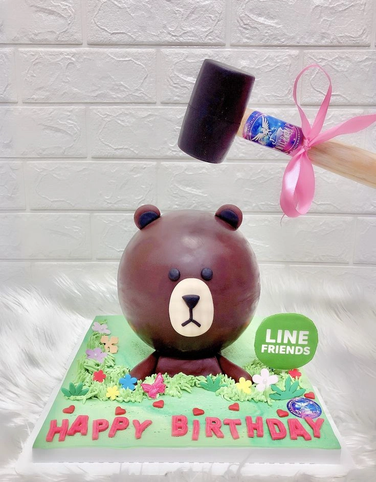 Happy Birthday Choco Ball Pinata Cake