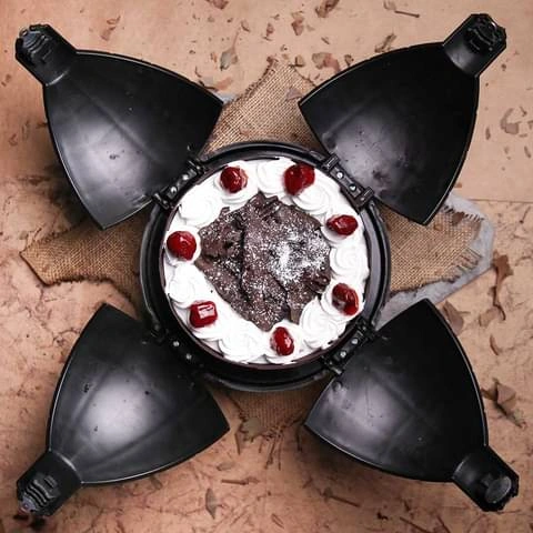 Black Forest Cream Bomb Cake