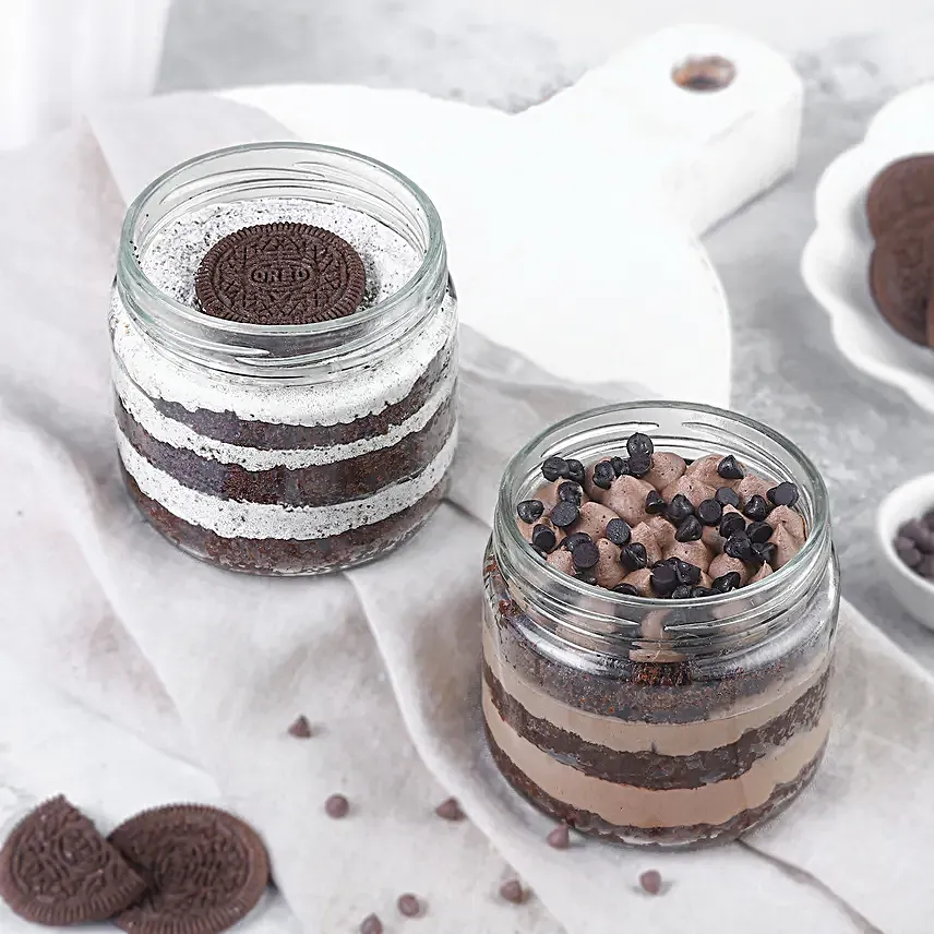 Oreo & Choco Chip Jar Cakes Delight