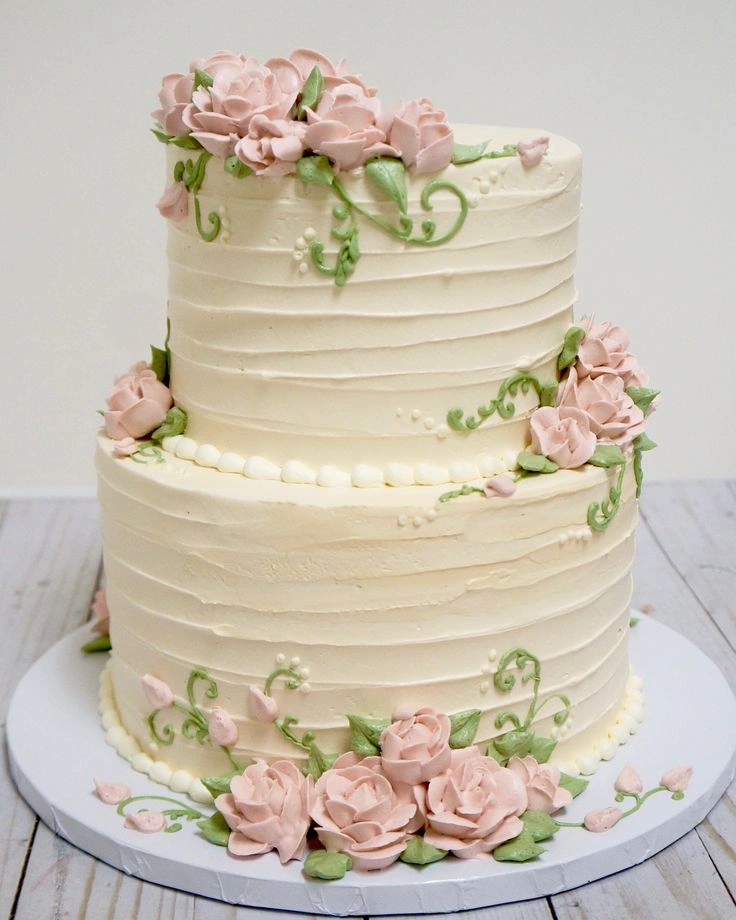 Two Tier Cream Cake