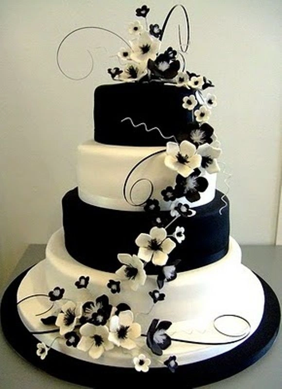 4 Tier Party Fondant Cake