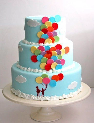 3 Tier Party Fondant Cake