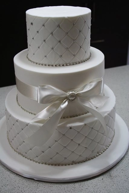 3 Tier Bow Party Fondant Cake