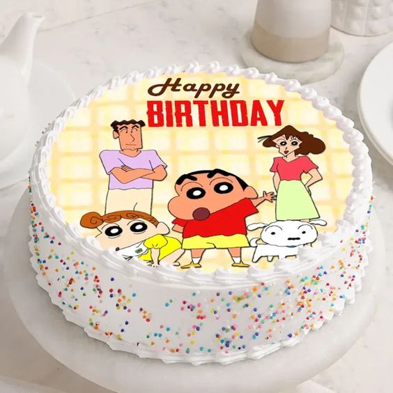 Shinchan Poster Cake