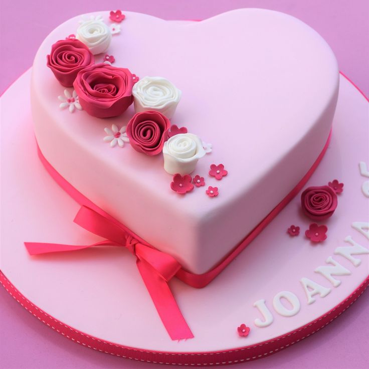 Adorable Delight Heart Cake