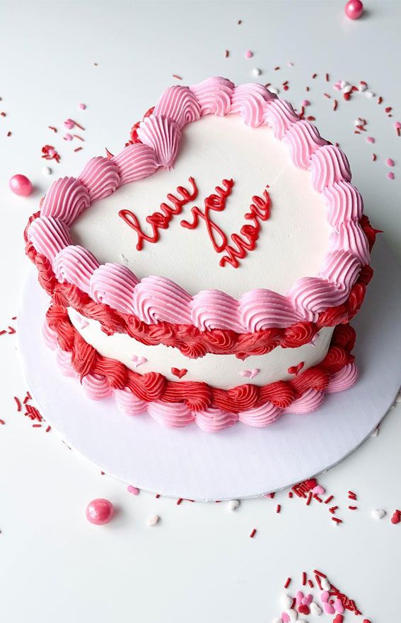 Sweet Affection Heart Cake