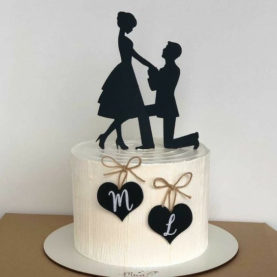 Romantic Duo Anniversary Cake