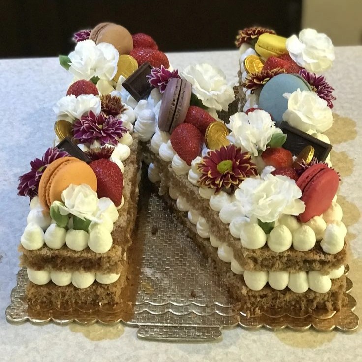 N The Word Creamy Floral Birthday