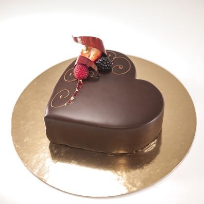 Heart Shaped Chocolate Cake