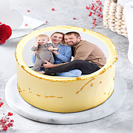 Birthday Photo Cake 4 Round Shape