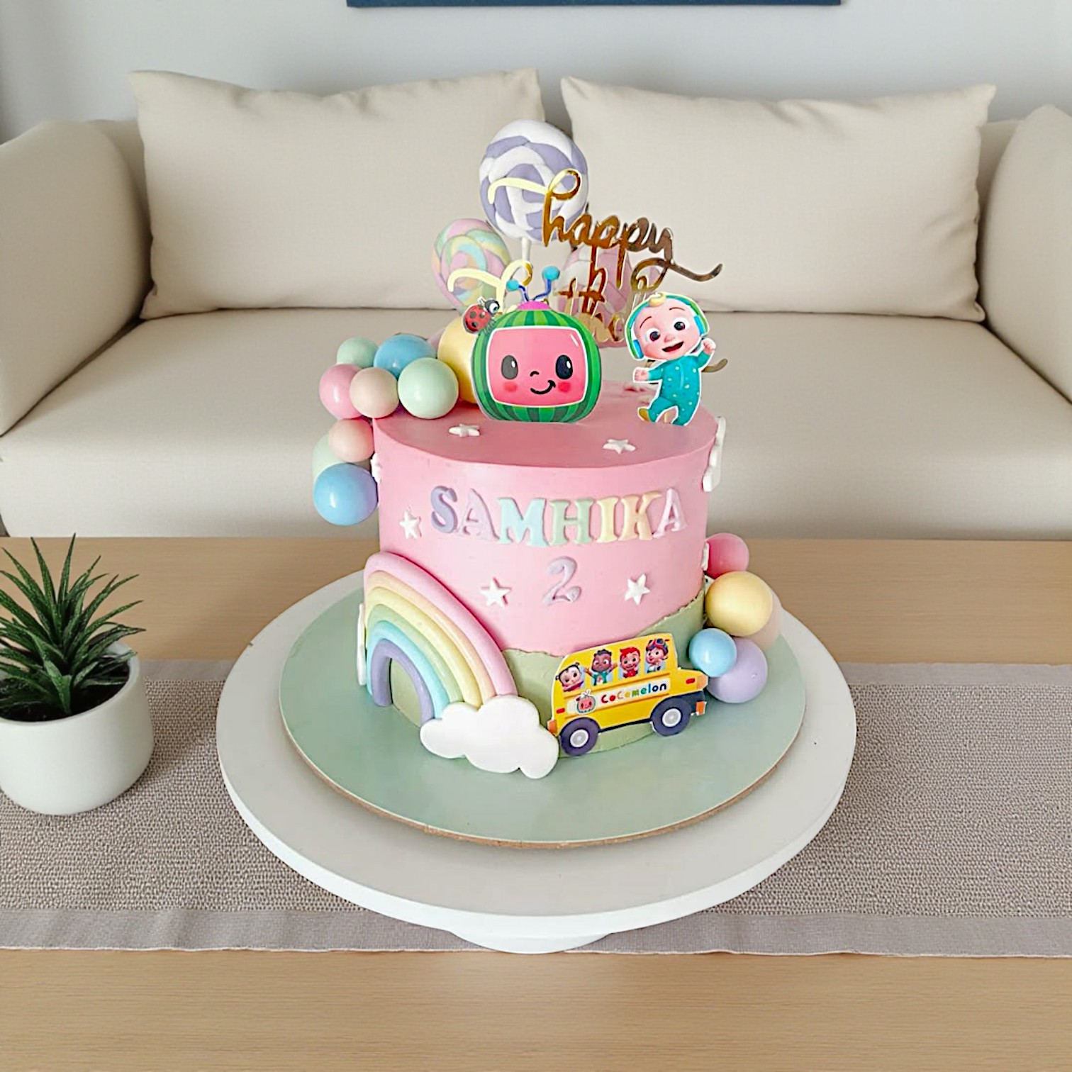 Sunny Melon Party Cake