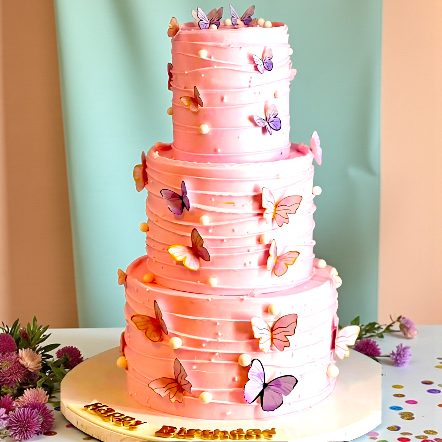 Butterfly Tall Cake