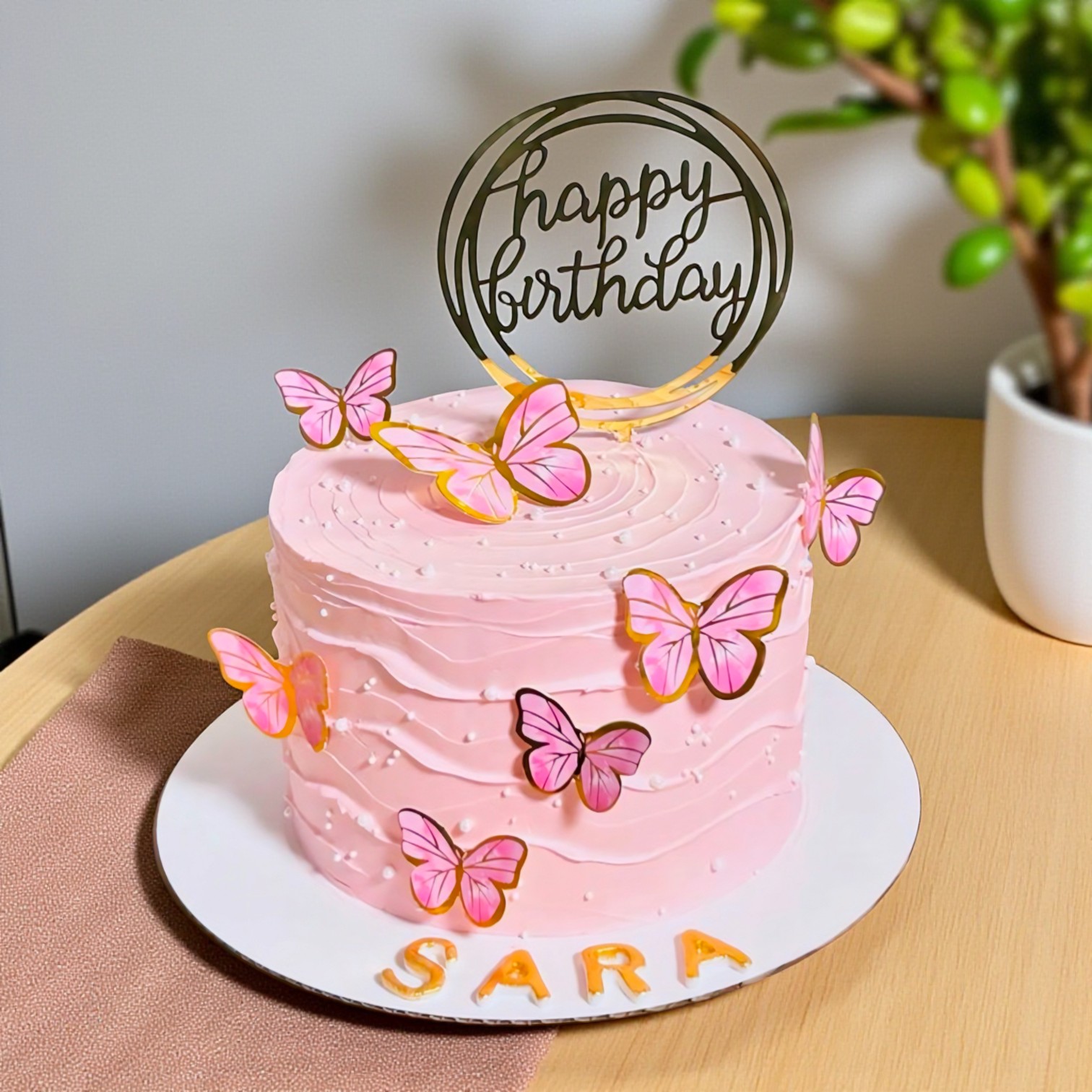 Sweet Butterfly Frenzy Cake