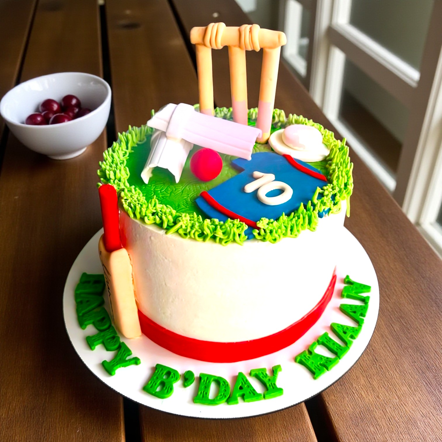 Stumps Sprinkle Cricket Cake