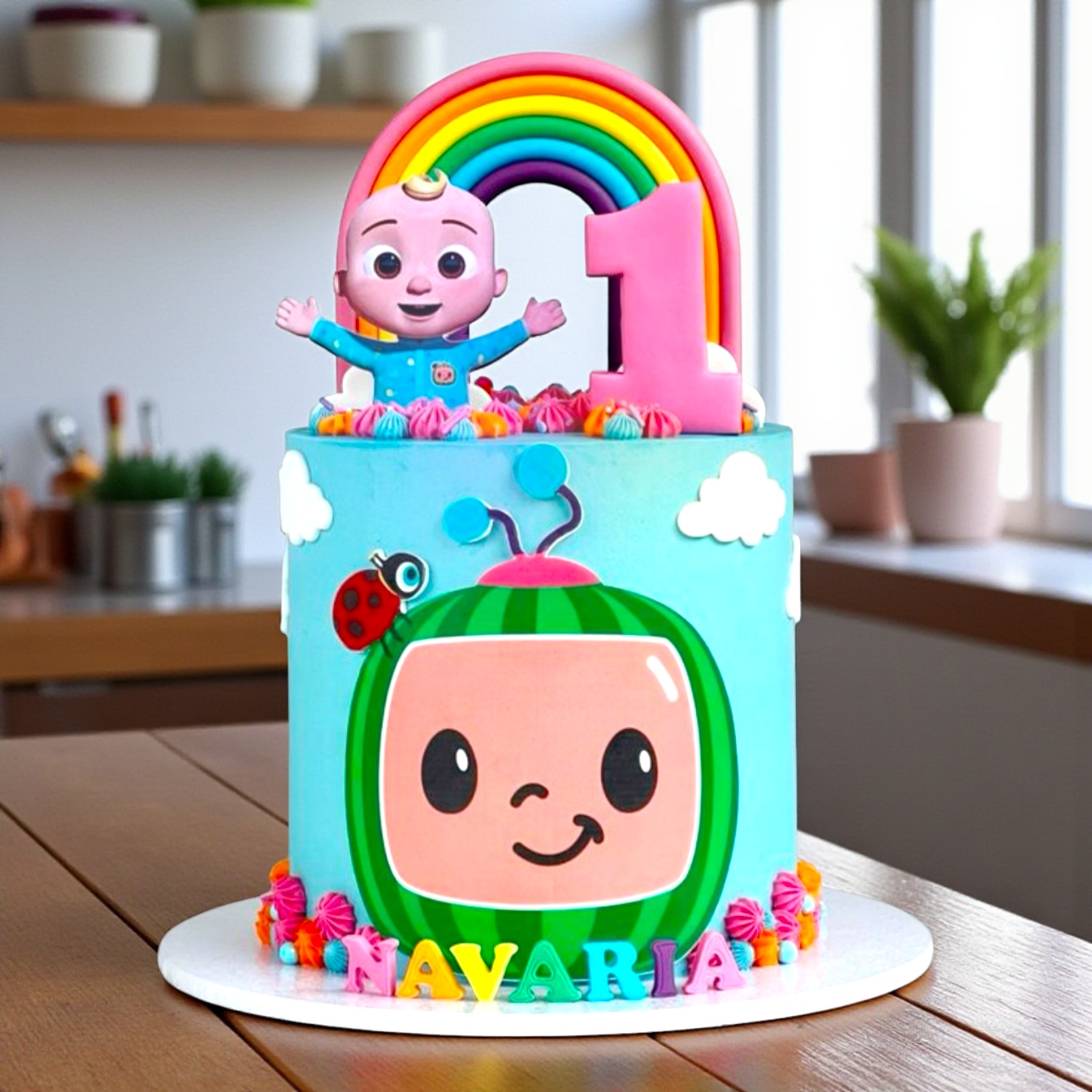 First Birthday Cocomelon Cake