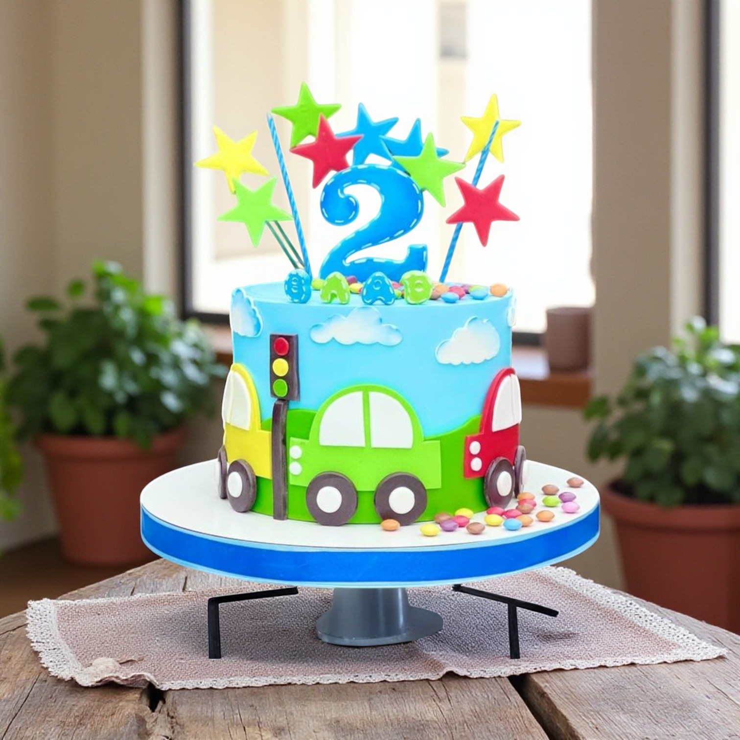 Traffic Light Treat Car Cake