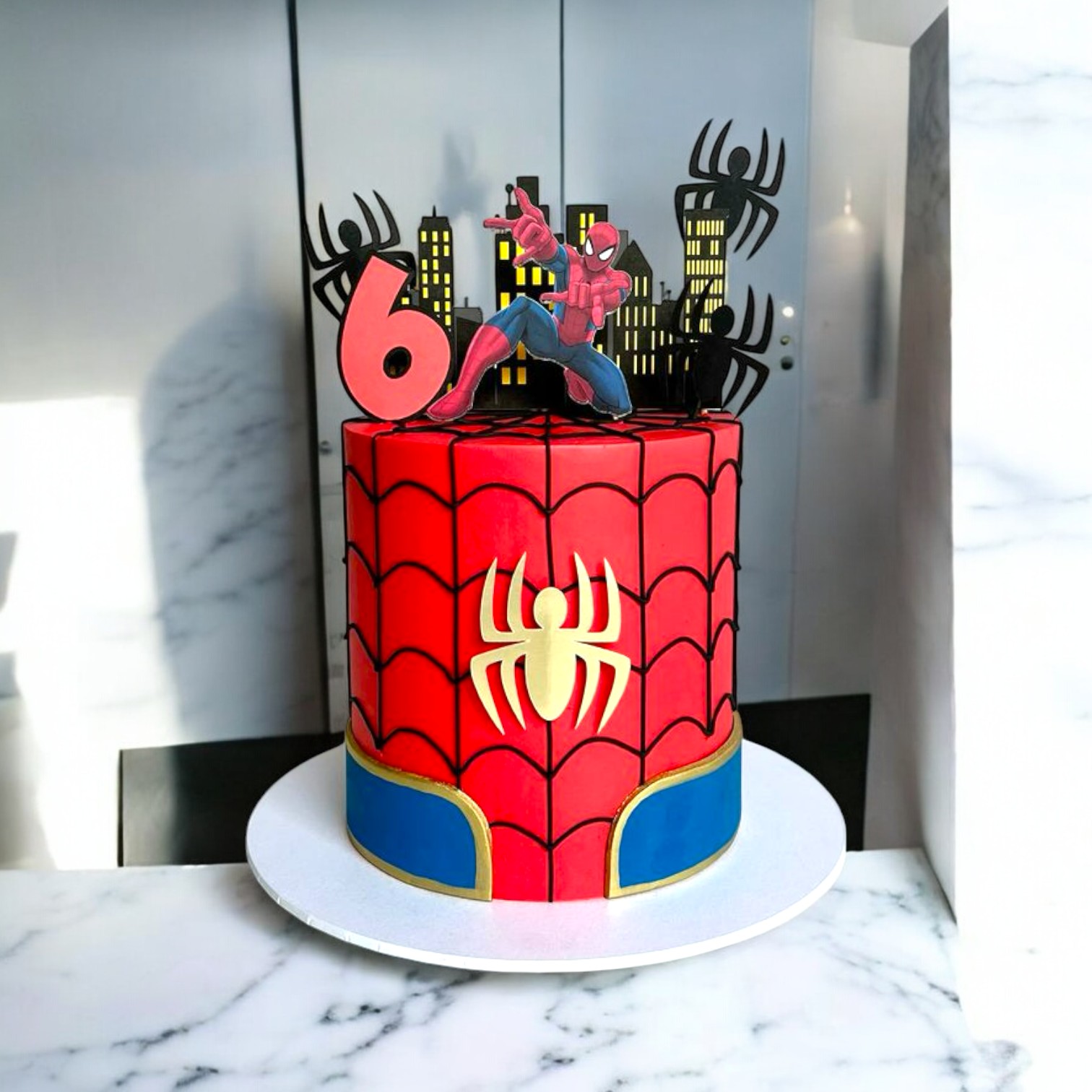Delicious Spiderman Cake