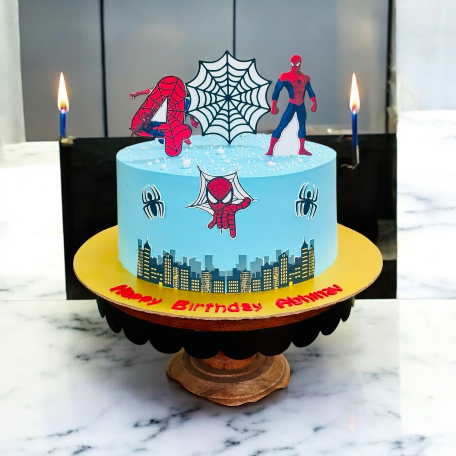 Crumb Spiderman Cake