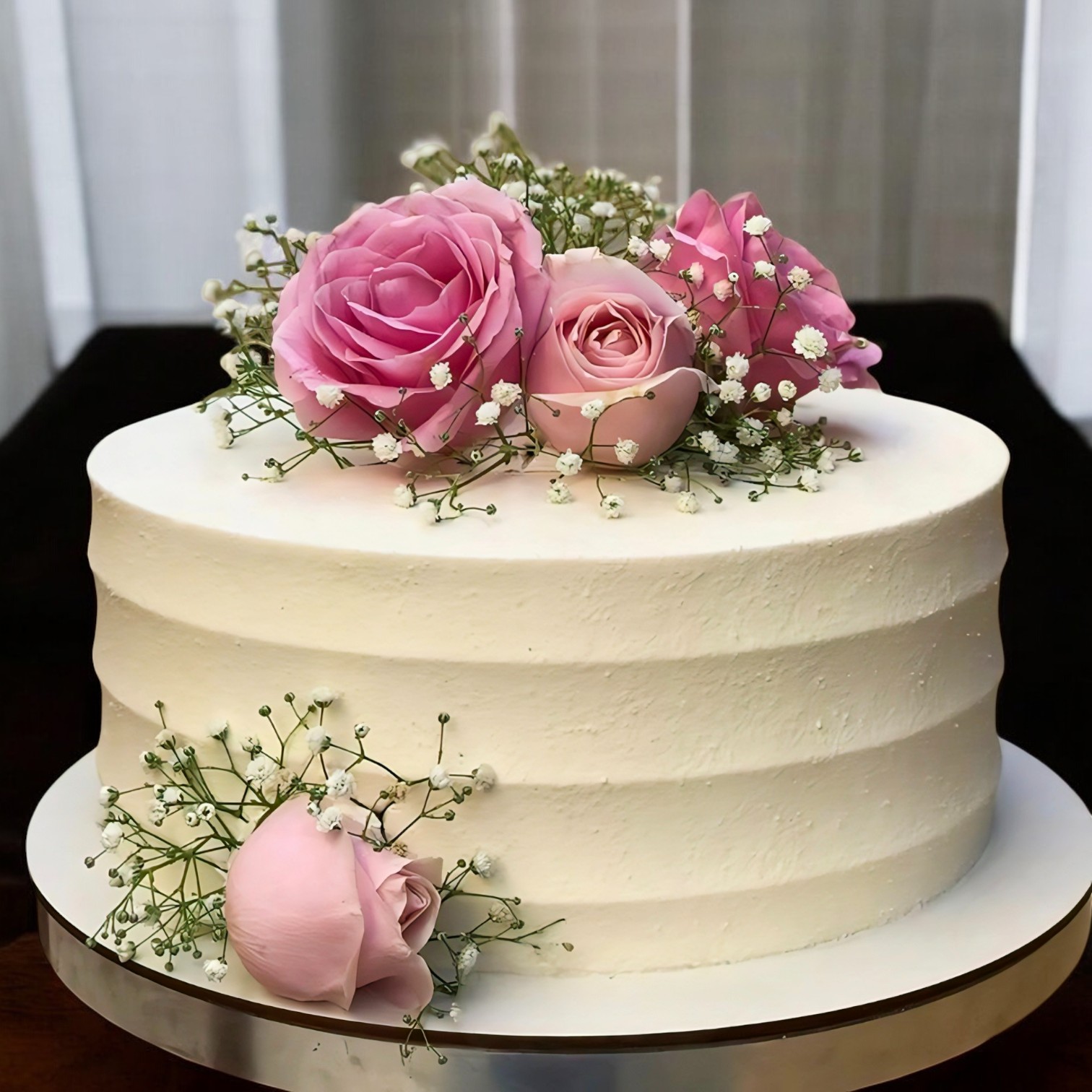 Anniversary Floral Cake