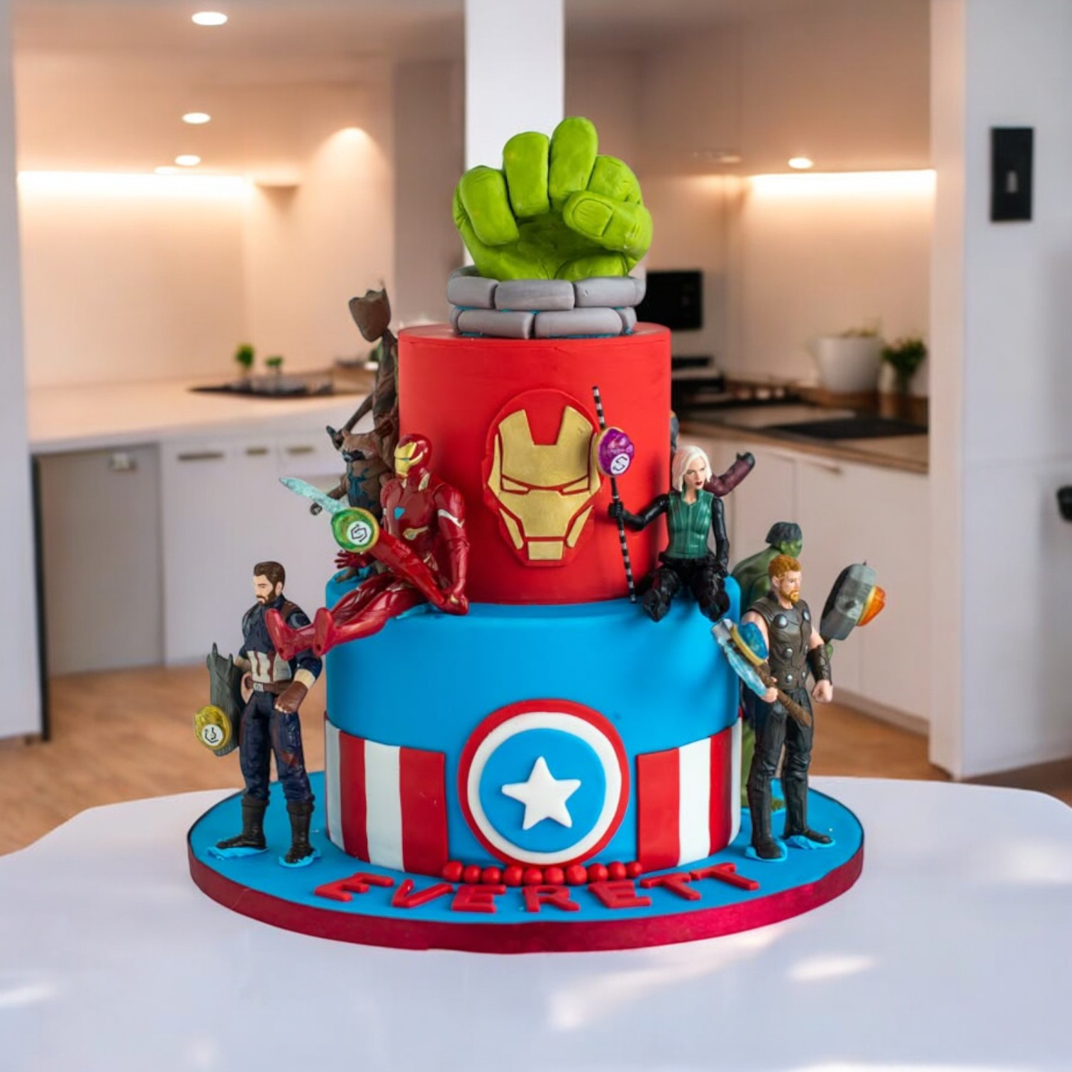 Superhero Squad Cake