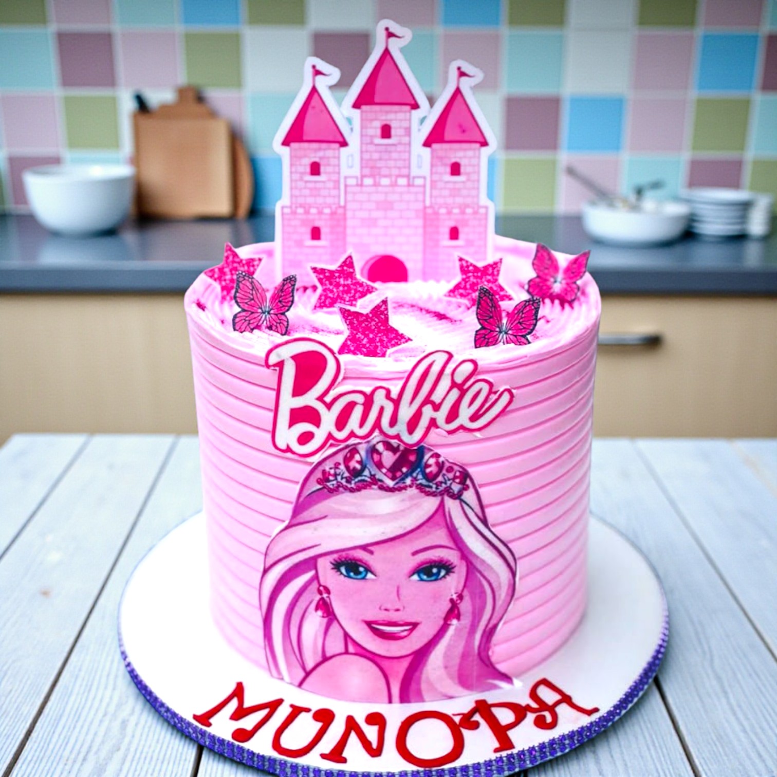 Barbie Rainbow Runway Cake