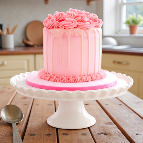 Elegant Pink Cake