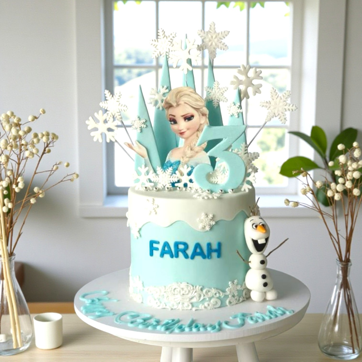 Elsa Fabulous Frosted  Cake
