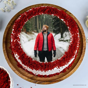 Red Velvet Photo Cake