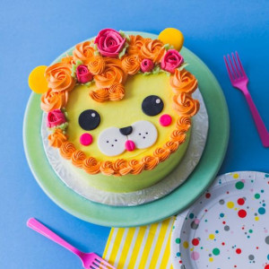 Gorgeous Lion Cream Cake