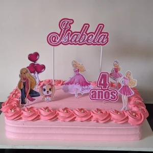 Square Barbie Photo Cake