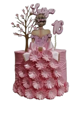 Floral Fantasy Doll Cake