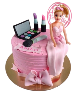 Barbie Makeup Cake