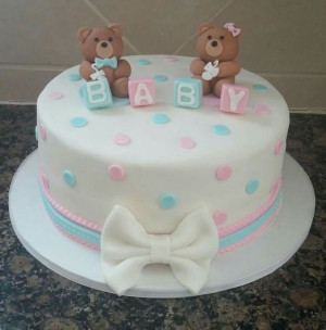 Little Blessings Baby Shower Cake