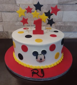 Mickey Mouse Stars Cake