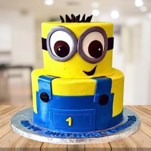 Baby Minion’s First Birthday Cake