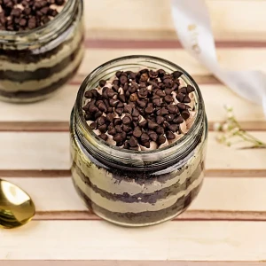 Sweet Choco Chip Cream Jar Cake