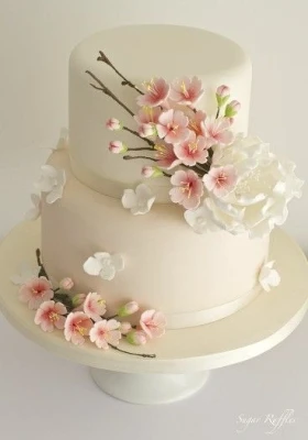 Fondant Pretty Two Tier Cake