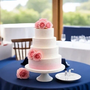 Four Tier Party Fondant Cake