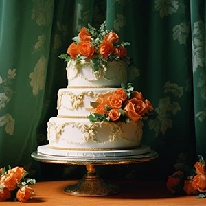 3 Tier Royal Party Fondant Cake