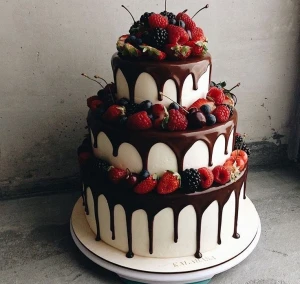 3 Tier Chocolate Truffle Cream Cake