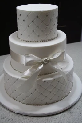 3 Tier Bow Party Fondant Cake
