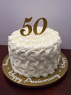 Fifth Anniversary Party Fondant Cake