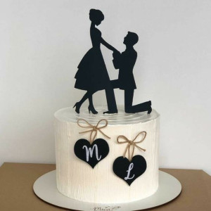 Romantic Duo Anniversary Cake